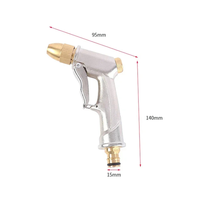 High Pressure Water Spray Gun Metal Brass Nozzle Garden Hose Pipe Lawn Car Wash Sprayer Sprinkler Car Wash Tool Water Guns XY002 - Slobuy