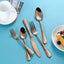 High Quality Cutlery Set Handle Exquisite carving Stainless Steel Golden Tableware Knife Fork Spoon Flatware Set Silverware Set - Slobuy