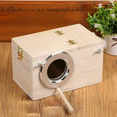 High Quality Wooden Bird Cage Nesting Box Breeding Hatching Nest for Parakeet Budgies Cocktail Finch Lovebird Parrot Birdhouse - Slobuy