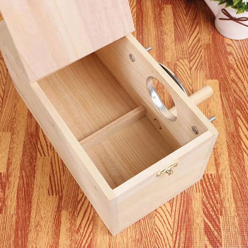 High Quality Wooden Bird Cage Nesting Box Breeding Hatching Nest for Parakeet Budgies Cocktail Finch Lovebird Parrot Birdhouse - Slobuy