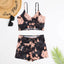 High Waist Bikini Swimsuit Women 2023 Push Up Bikini Floral Swimsuit Print Bikini boxers Swimwear Swim Trunks Bathing Suit - Slobuy
