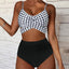 High Waist  Sexy Bikini Set 2024  Biquini Swimwear Women Two Pieces Swimsuit Floral Beachwear V-Neck Bathing Suits Female - Slobuy