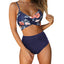 High Waist  Sexy Bikini Set 2024  Biquini Swimwear Women Two Pieces Swimsuit Floral Beachwear V-Neck Bathing Suits Female - Slobuy