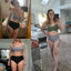 High Waist  Sexy Bikini Set 2024  Biquini Swimwear Women Two Pieces Swimsuit Floral Beachwear V-Neck Bathing Suits Female - Slobuy