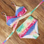 High Waist  Sexy Bikini Set 2024  Biquini Swimwear Women Two Pieces Swimsuit Floral Beachwear V-Neck Bathing Suits Female - Slobuy
