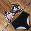 High Waist  Sexy Bikini Set 2024  Biquini Swimwear Women Two Pieces Swimsuit Floral Beachwear V-Neck Bathing Suits Female - Slobuy