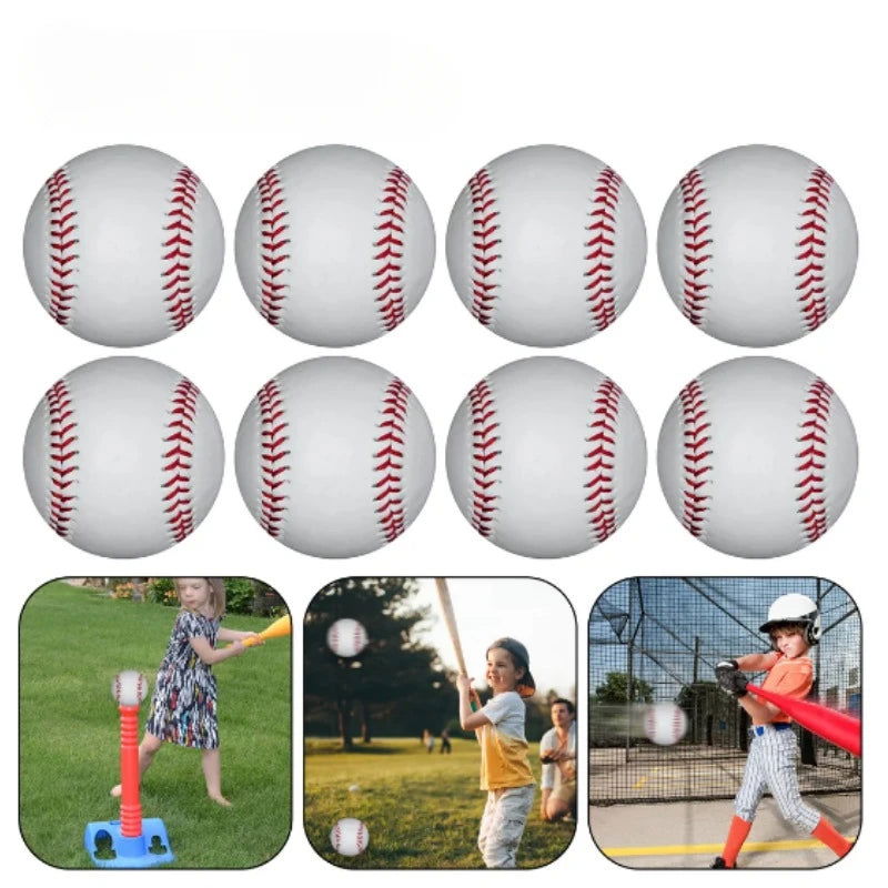 High quality 9-inch 7.2cm handmade baseball PVC upper with soft baseball softball training practice baseball sports training - Slobuy