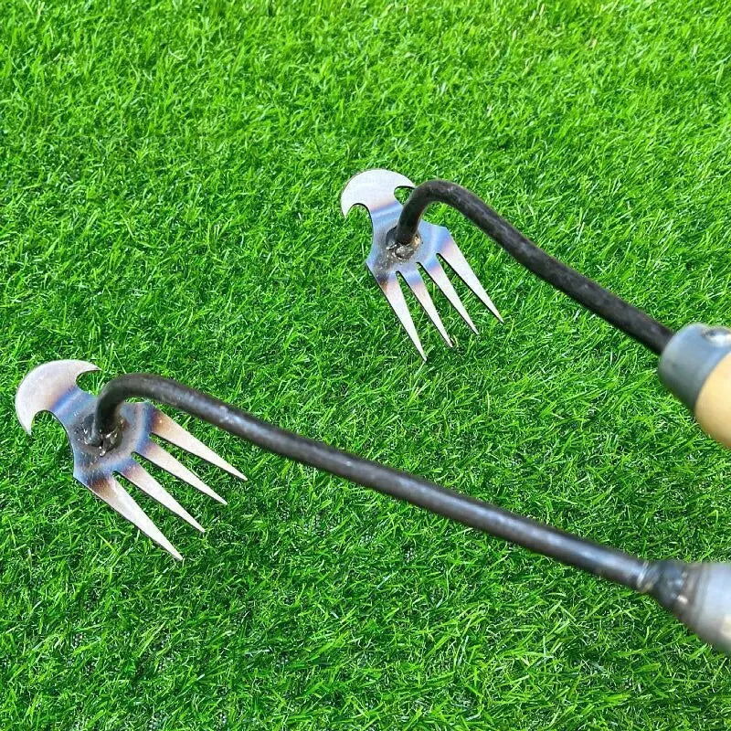 Hoe Weeding Artifact, Uprooting and Weeding Tools, Gardening Hoeing Rake, Manganese Steel Farm Tool, Small Hoe, Loosening Soil a - Slobuy