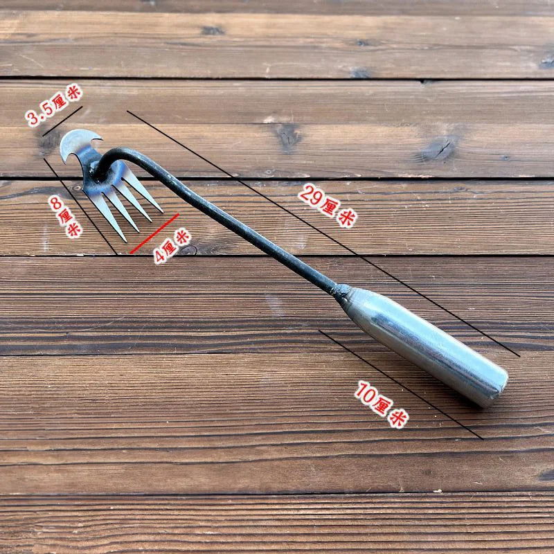 Hoe Weeding Artifact, Uprooting and Weeding Tools, Gardening Hoeing Rake, Manganese Steel Farm Tool, Small Hoe, Loosening Soil a - Slobuy