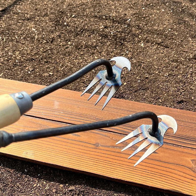 Hoe Weeding Artifact, Uprooting and Weeding Tools, Gardening Hoeing Rake, Manganese Steel Farm Tool, Small Hoe, Loosening Soil a - Slobuy