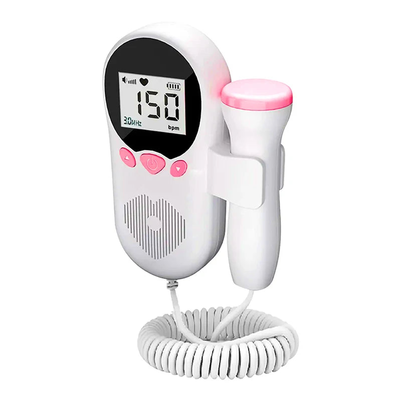 Home Doppler Fetal Heart Rate Monitor Baby Pregnancy Heartbeat Detector LCD Backlight No Radiation Stethoscope Pulse Meter 3MHz - Slobuy