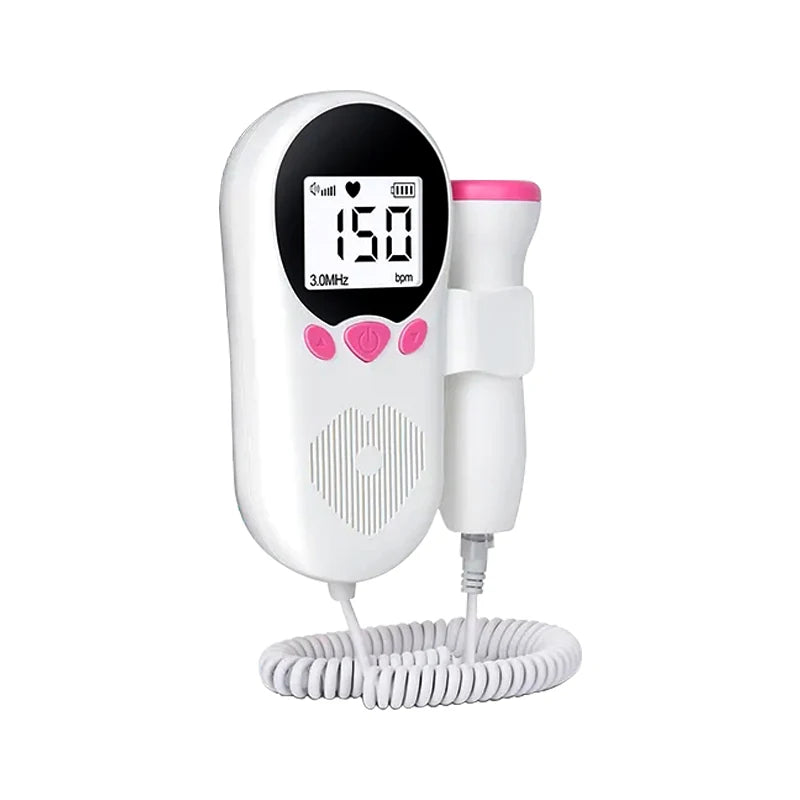 Home Doppler Fetal Heart Rate Monitor Baby Pregnancy Heartbeat Detector LCD Backlight No Radiation Stethoscope Pulse Meter 3MHz - Slobuy