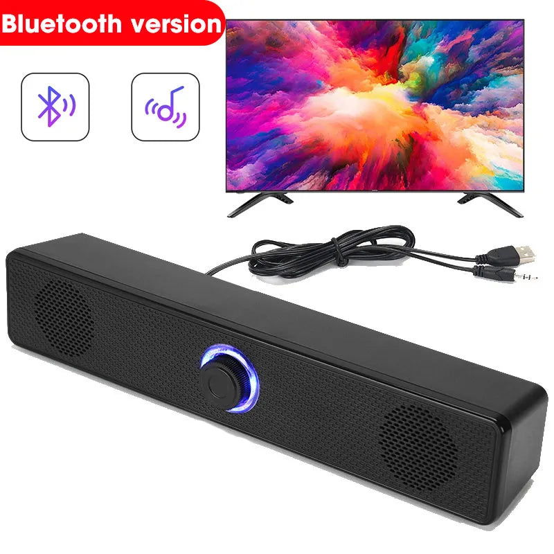 Home Theater Sound System Bluetooth Speaker 4D Surround Soundbar Computer Speaker For TV Soundbar Box Subwoofer Stereo Music Box - Slobuy