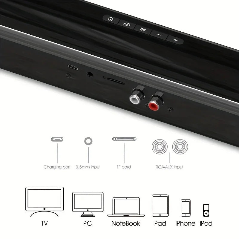Home Theater Sound System Bluetooth Speaker Computer Speakers For TV Soundbar Box Subwoofer Radio Music Center Boom Box Column - Slobuy
