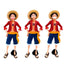 Hot 28cm  One Piece Anime Figure Confident Smiley Luffy Three Form Face Changing Doll Action Figurine Model Toys  Kits - Slobuy