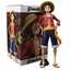 Hot 28cm  One Piece Anime Figure Confident Smiley Luffy Three Form Face Changing Doll Action Figurine Model Toys  Kits - Slobuy