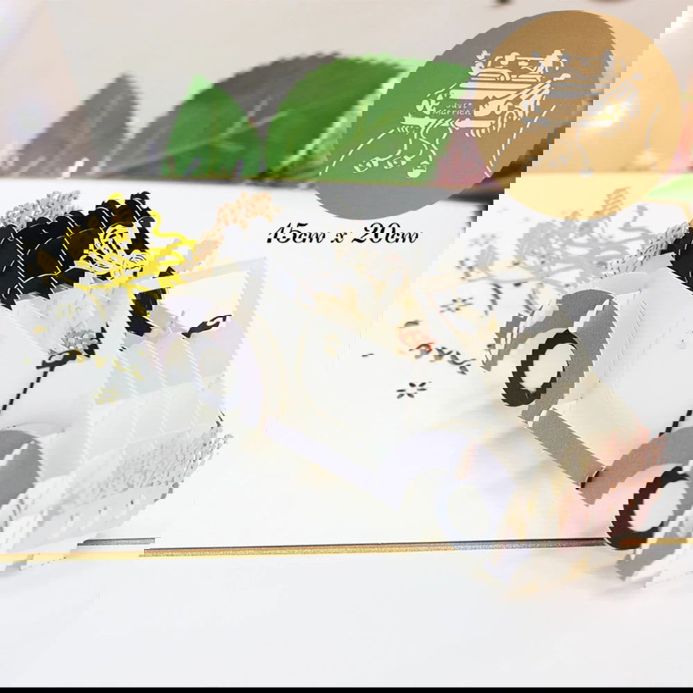 Hot 3D Creative Card for Wife and friend Valentines Day Gift Wedding Invitation Customized Card Thank You Postcard Wholesale - Slobuy