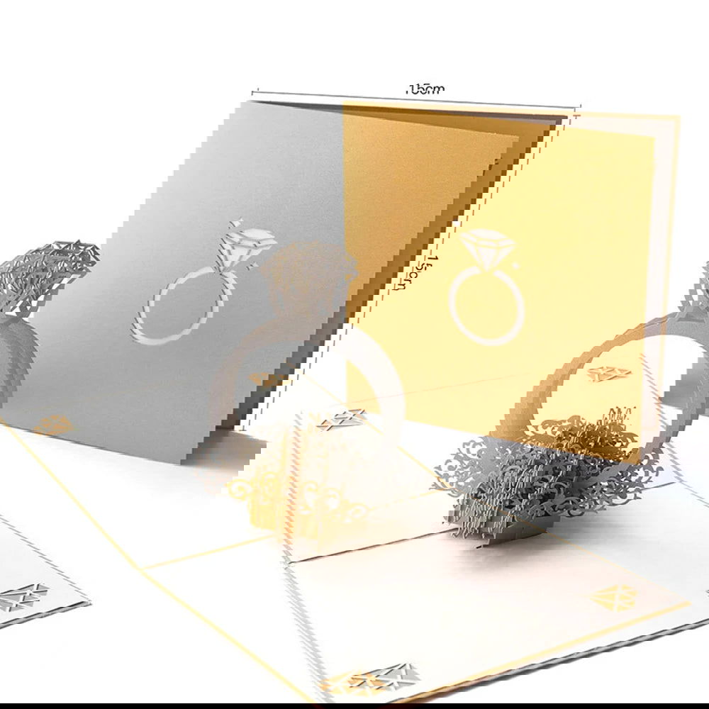 Hot 3D Creative Card for Wife and friend Valentines Day Gift Wedding Invitation Customized Card Thank You Postcard Wholesale - Slobuy