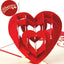 Hot 3D Creative Card for Wife and friend Valentines Day Gift Wedding Invitation Customized Card Thank You Postcard Wholesale - Slobuy