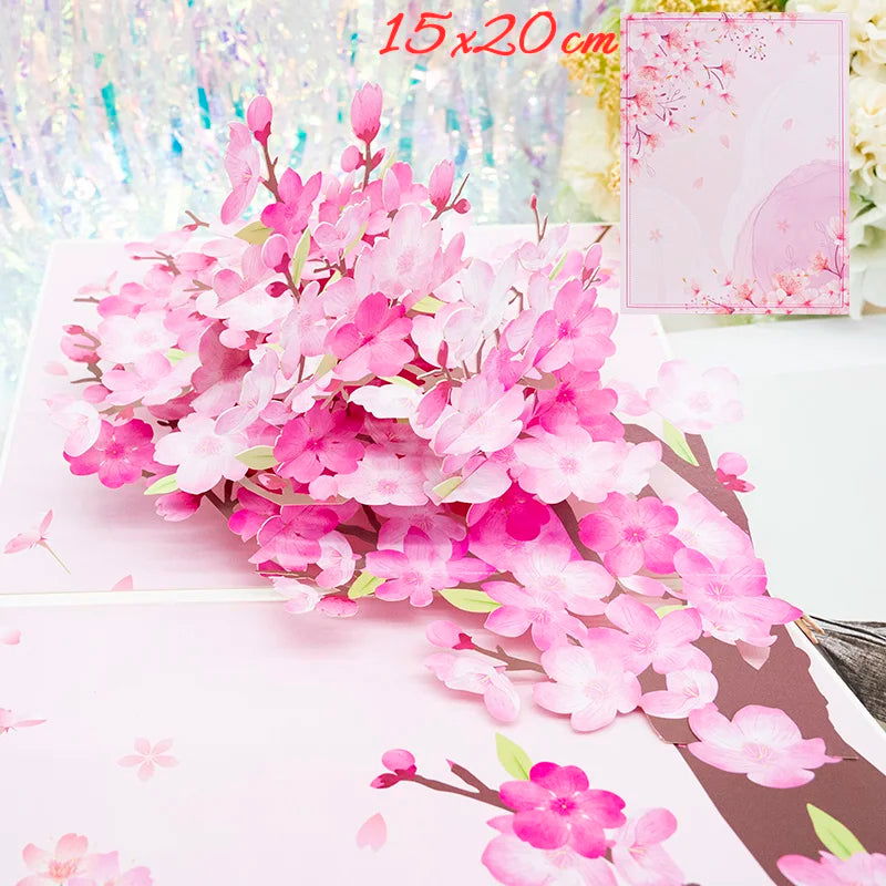 Hot 3D Creative Card for Wife and friend Valentines Day Gift Wedding Invitation Customized Card Thank You Postcard Wholesale - Slobuy