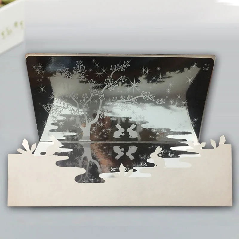 Hot 3D Creative Card for Wife and friend Valentines Day Gift Wedding Invitation Customized Card Thank You Postcard Wholesale - Slobuy