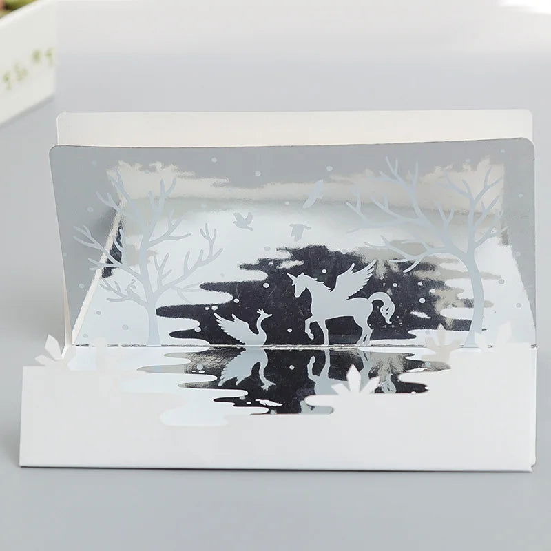 Hot 3D Creative Card for Wife and friend Valentines Day Gift Wedding Invitation Customized Card Thank You Postcard Wholesale - Slobuy