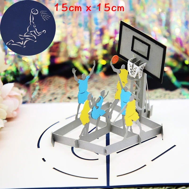 Hot 3D Pop UP Happy Birthday Cards Invitation Cake Greeting Card Business Kids Gift Tourist Postcard for Friend Dad Mom Present - Slobuy