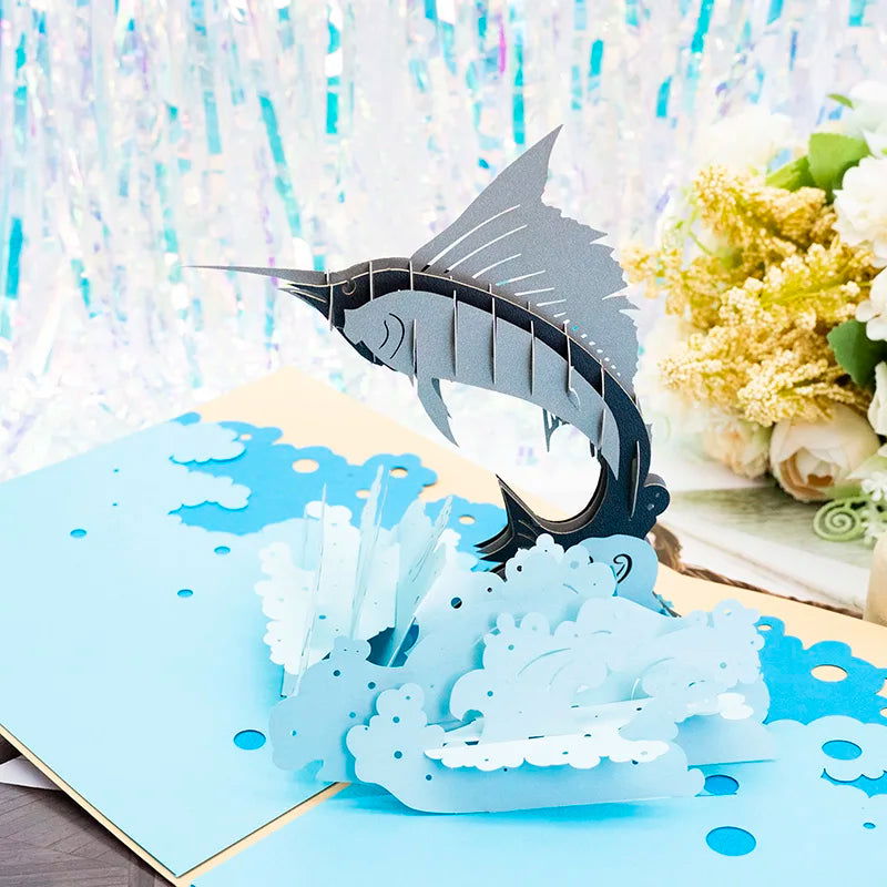 Hot 3D Pop UP Happy Birthday Cards Invitation Cake Greeting Card Business Kids Gift Tourist Postcard for Friend Dad Mom Present - Slobuy