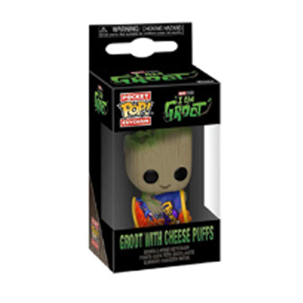 Hot Anime Guardians of the Galaxy Rocket Keychain Avengers Star-Lord Groot Rocket Raccoon Action Figures Collection Model Toys - Slobuy