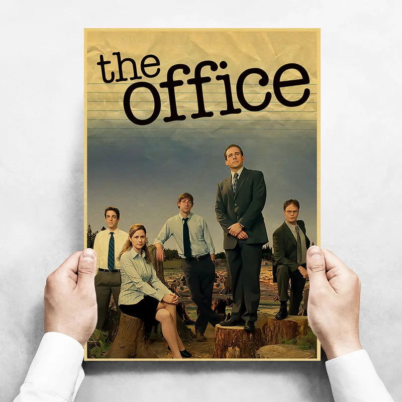 Hot Classic Canvas Painting FICTION Movie Posters The Office Friends TV Retro Home Wall Decor Poster Film Art Painting Pictures - Slobuy
