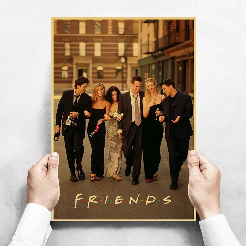 Hot Classic Canvas Painting FICTION Movie Posters The Office Friends TV Retro Home Wall Decor Poster Film Art Painting Pictures - Slobuy
