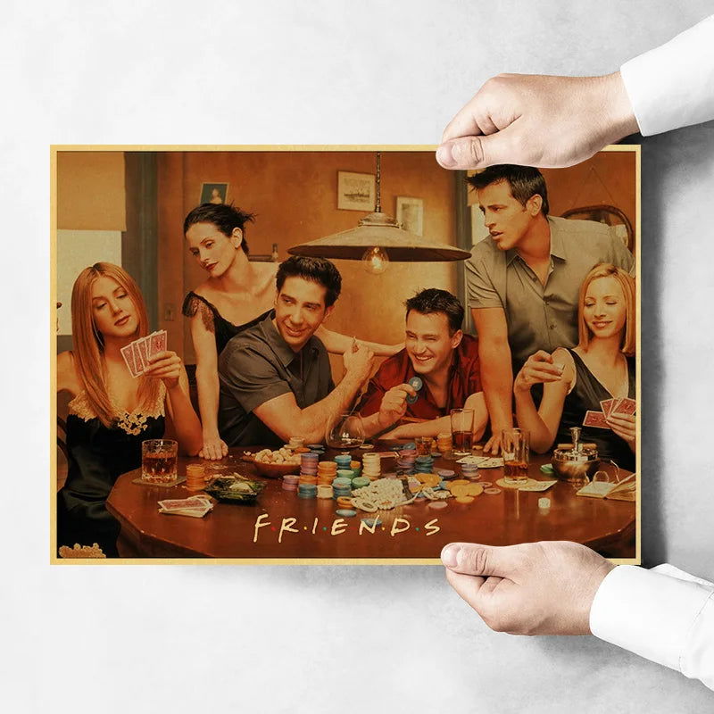 Hot Classic Canvas Painting FICTION Movie Posters The Office Friends TV Retro Home Wall Decor Poster Film Art Painting Pictures - Slobuy