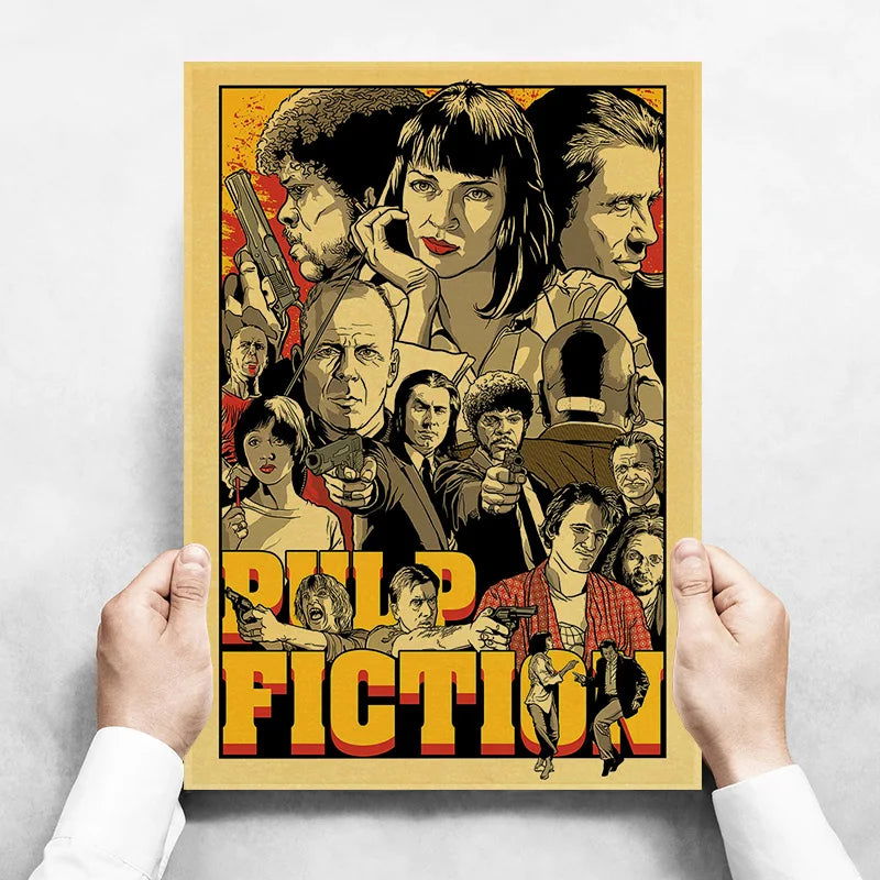 Hot Classic Canvas Painting FICTION Movie Posters The Office Friends TV Retro Home Wall Decor Poster Film Art Painting Pictures - Slobuy