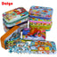 Hot New 60 Pieces Wooden Puzzle Toys for Children Cartoon Vehicle Animal Wood Jigsaw Baby Learning Educational Toy Kids Gift - Slobuy
