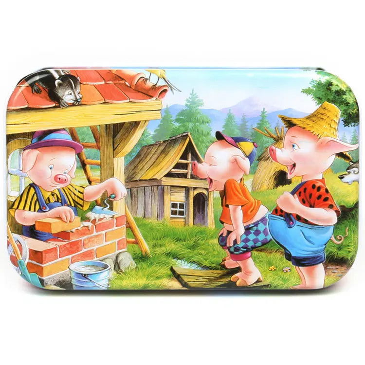 Hot New 60 Pieces Wooden Puzzle Toys for Children Cartoon Vehicle Animal Wood Jigsaw Baby Learning Educational Toy Kids Gift - Slobuy