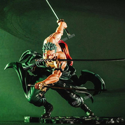 Hot One Piece 10cm Anime Figure GK Roronoa Zoro Three-blade Sa-maximum Manga Anime Statue Action Figure Collection Model Kid Toy - Slobuy