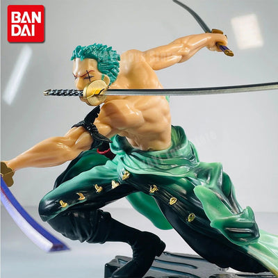 Hot One Piece 10cm Anime Figure GK Roronoa Zoro Three-blade Sa-maximum Manga Anime Statue Action Figure Collection Model Kid Toy - Slobuy