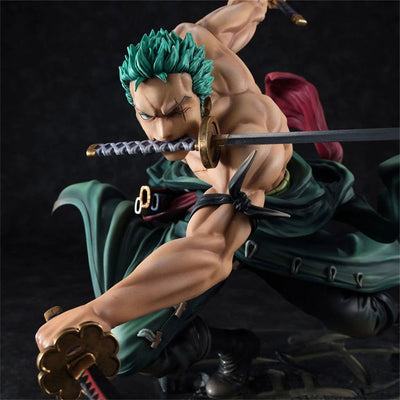 Hot One Piece 10cm Anime Figure GK Roronoa Zoro Three-blade Sa-maximum Manga Anime Statue Action Figure Collection Model Kid Toy - Slobuy