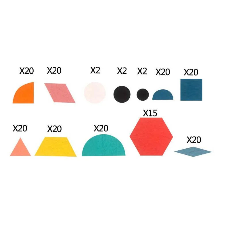 Hot Sale 180Pcs Montessori Kids Wooden 3D Geometric Shape Jigsaw Puzzle Board Set Baby Early Education Toys for Children - Slobuy