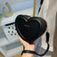 Hot Sale Heart Shape Crossbody Bags For Women Solid Pu Leather Shoulder Bags Fashion Handbags - Slobuy