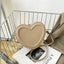Hot Sale Heart Shape Crossbody Bags For Women Solid Pu Leather Shoulder Bags Fashion Handbags - Slobuy