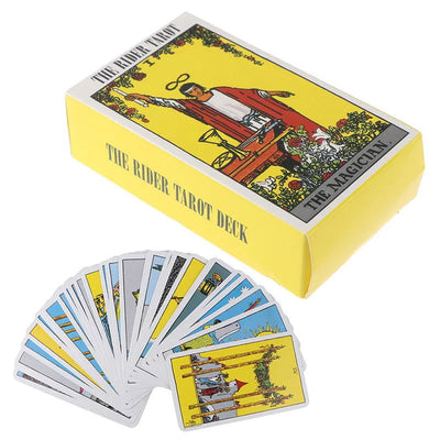 Hot Sell Rider Waite Tarot Card Divination Personal Use Tarot Deck Full English Spanish Version Oracles Deck for Girl Board Game - Slobuy