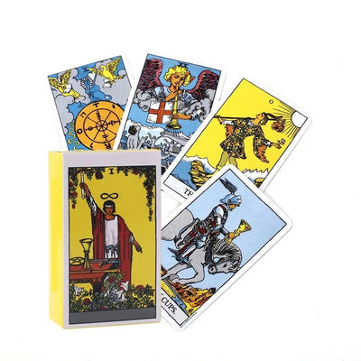 Hot Sell Rider Waite Tarot Card Divination Personal Use Tarot Deck Full English Spanish Version Oracles Deck for Girl Board Game - Slobuy