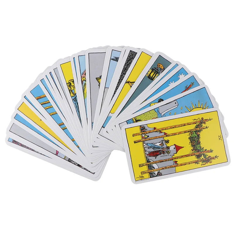 Hot Sell Rider Waite Tarot Card Divination Personal Use Tarot Deck Full English Spanish Version Oracles Deck for Girl Board Game - Slobuy