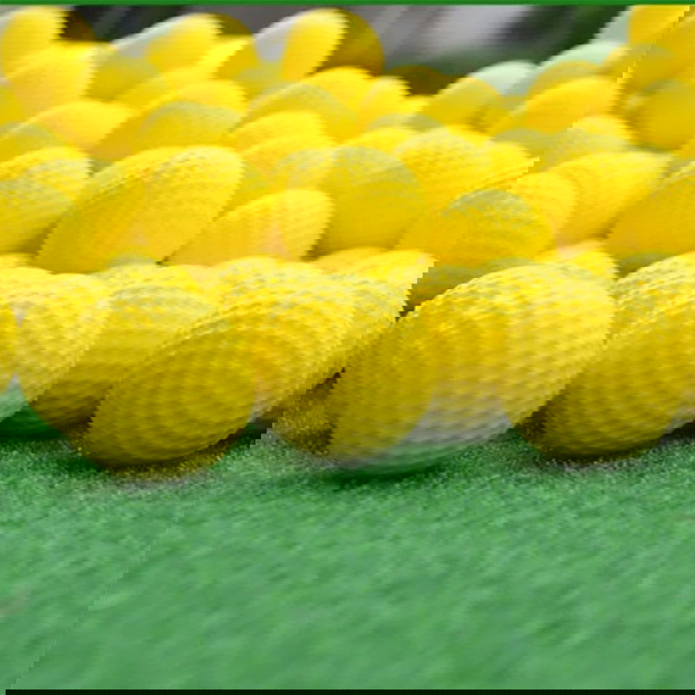 Hot Selling 20 Pcs PU Foam Golf Balls Yellow Sponge Elastic Indoor Outdoor Practice Training - Slobuy