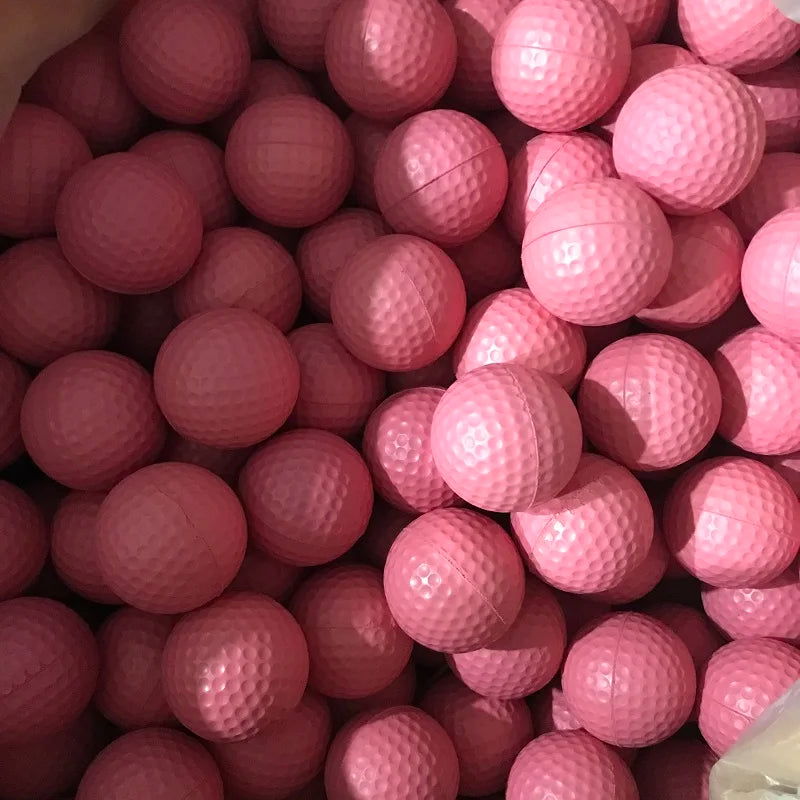 Hot Selling 20 Pcs PU Foam Golf Balls Yellow Sponge Elastic Indoor Outdoor Practice Training - Slobuy