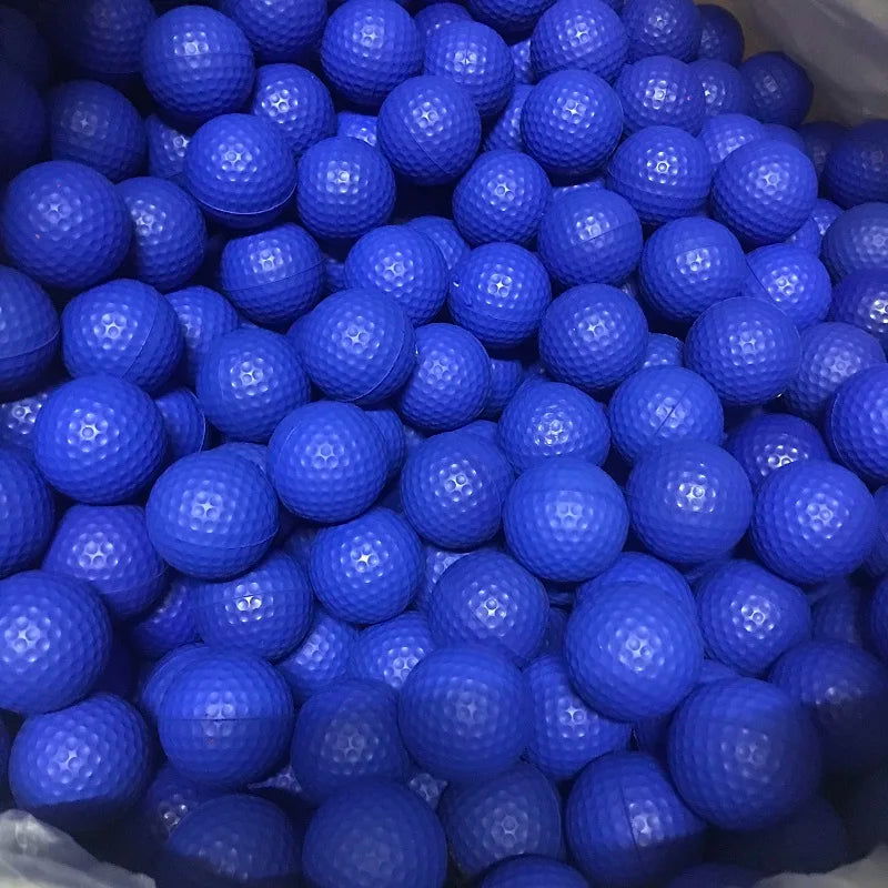 Hot Selling 20 Pcs PU Foam Golf Balls Yellow Sponge Elastic Indoor Outdoor Practice Training - Slobuy