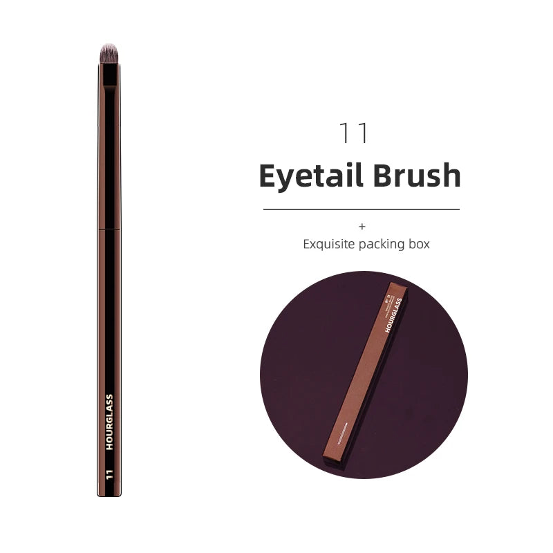 Hourglass Makeup Brushes Powder Foundation Concealer Blusher Bronzer Eye Shadow Eyebrow Eyeliner Sculpting Brush - Slobuy