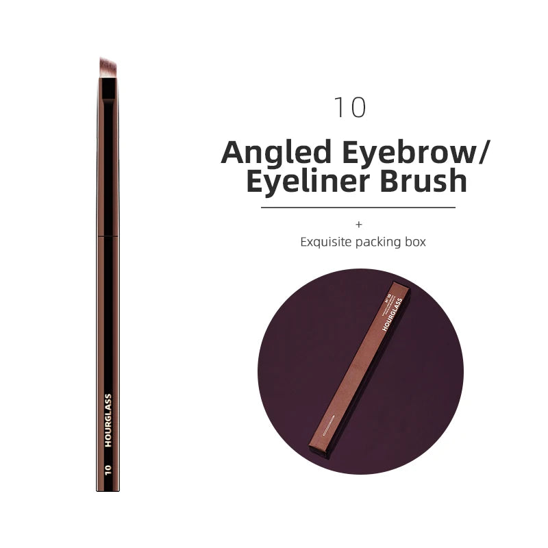 Hourglass Makeup Brushes Powder Foundation Concealer Blusher Bronzer Eye Shadow Eyebrow Eyeliner Sculpting Brush - Slobuy