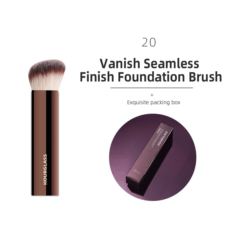 Hourglass Makeup Brushes Powder Foundation Concealer Blusher Bronzer Eye Shadow Eyebrow Eyeliner Sculpting Brush - Slobuy